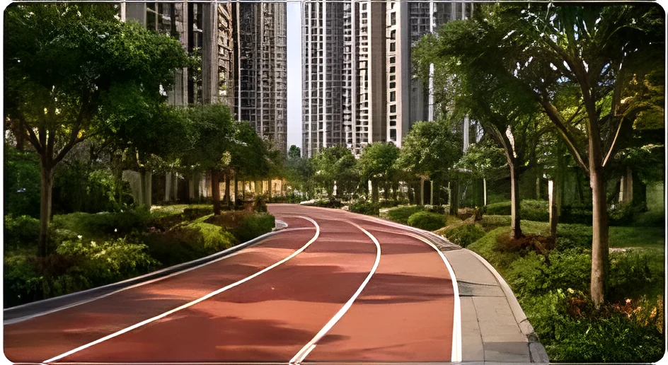 Jogging track at SNN Kudlu Gate, artist impression
