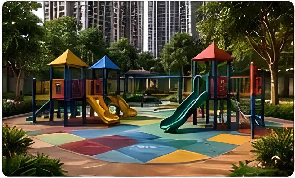 Children's play area at SNN Kudlu Gate, artist impression