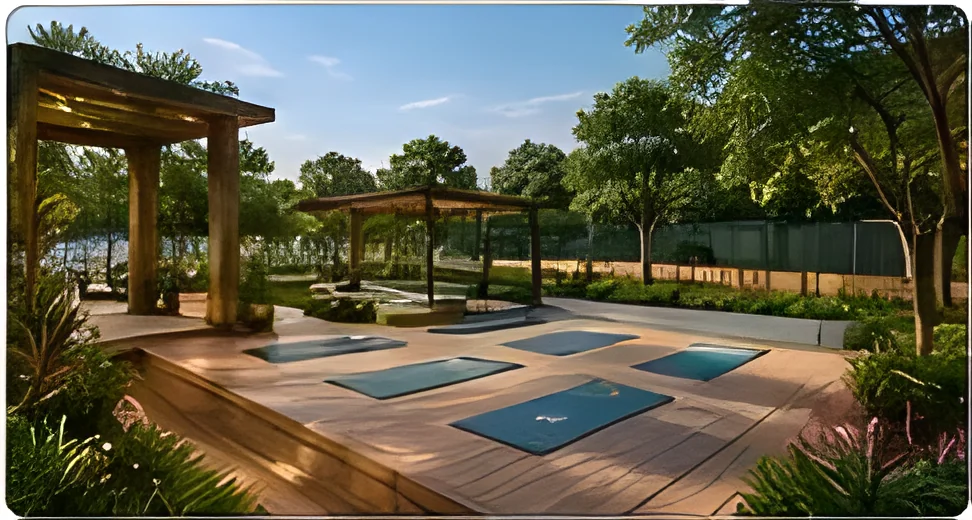 Yoga and meditation deck at SNN Kudlu Gate, artist impression